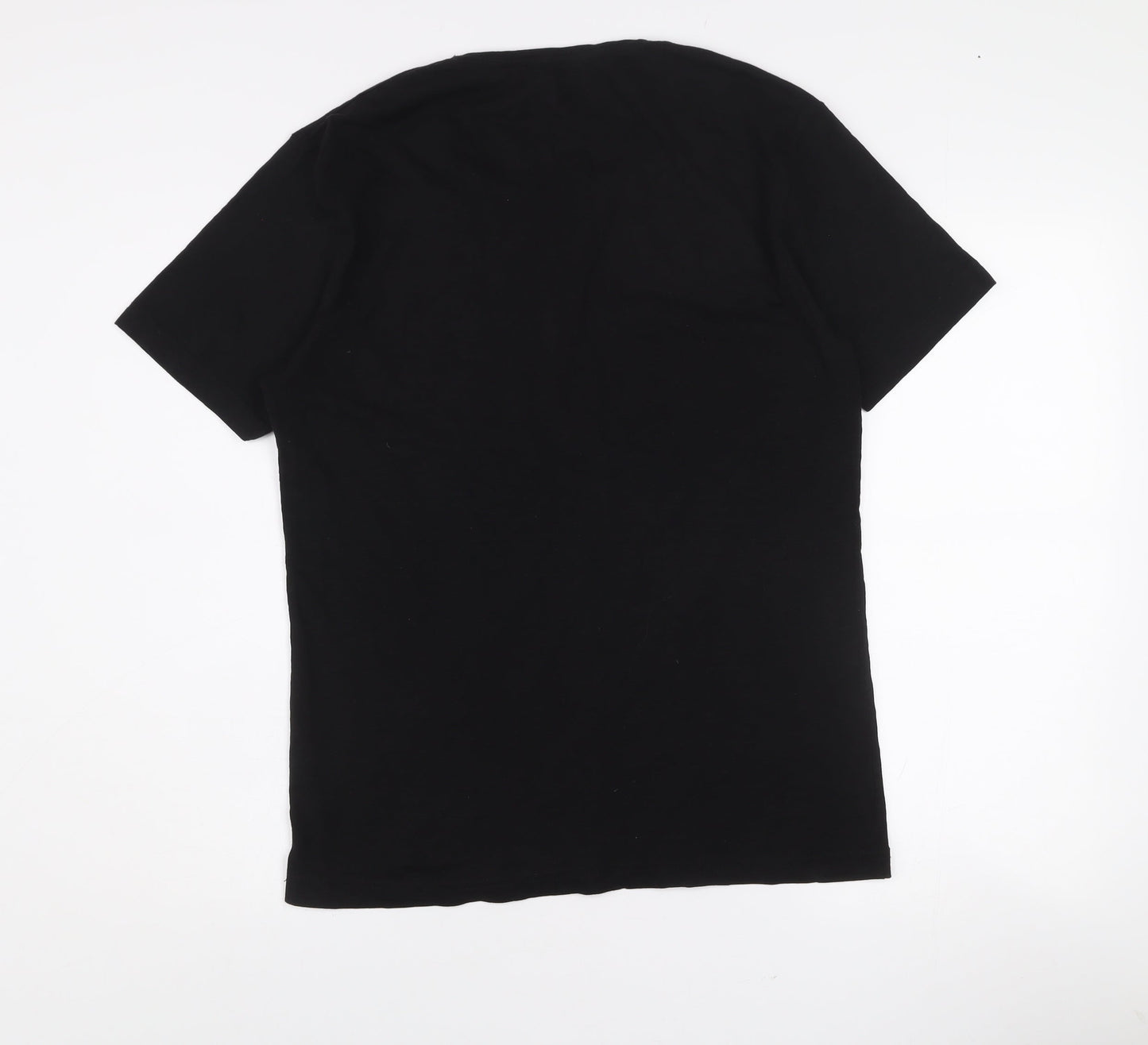 JEEL Womens Black Animal Print Flag T-Shirt 2XL