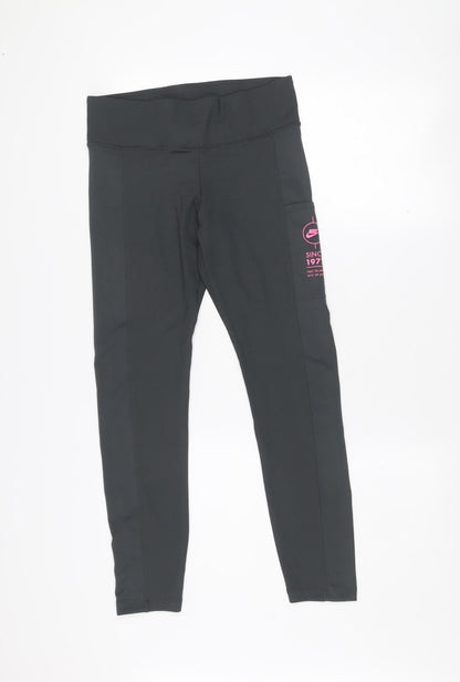 Nike Women's Black Dri-FIT Leggings - Size M Slim Fit Activewear