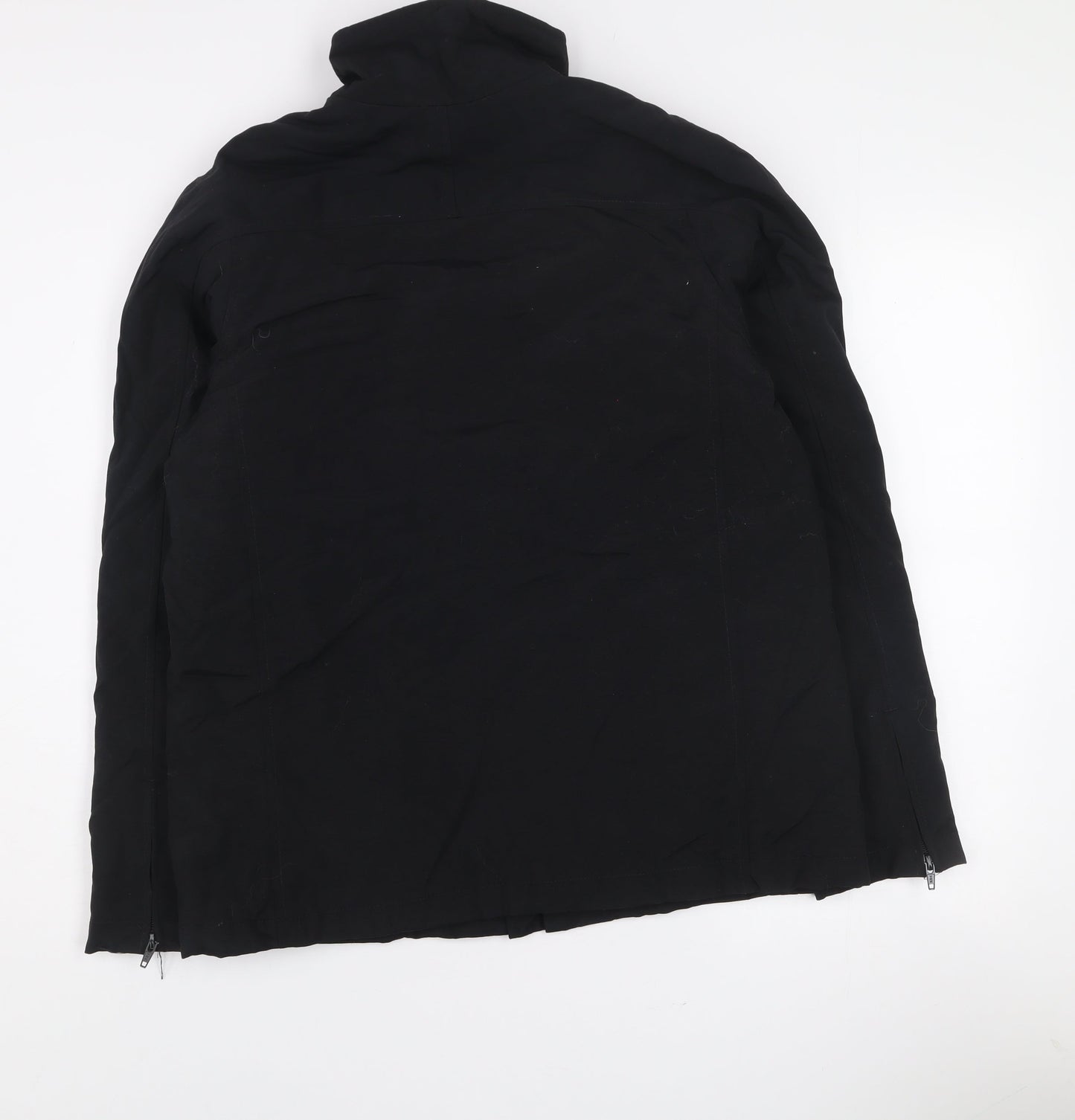 GAP Men’s Black Nylon Full Zip Jacket Size M Stand Collar