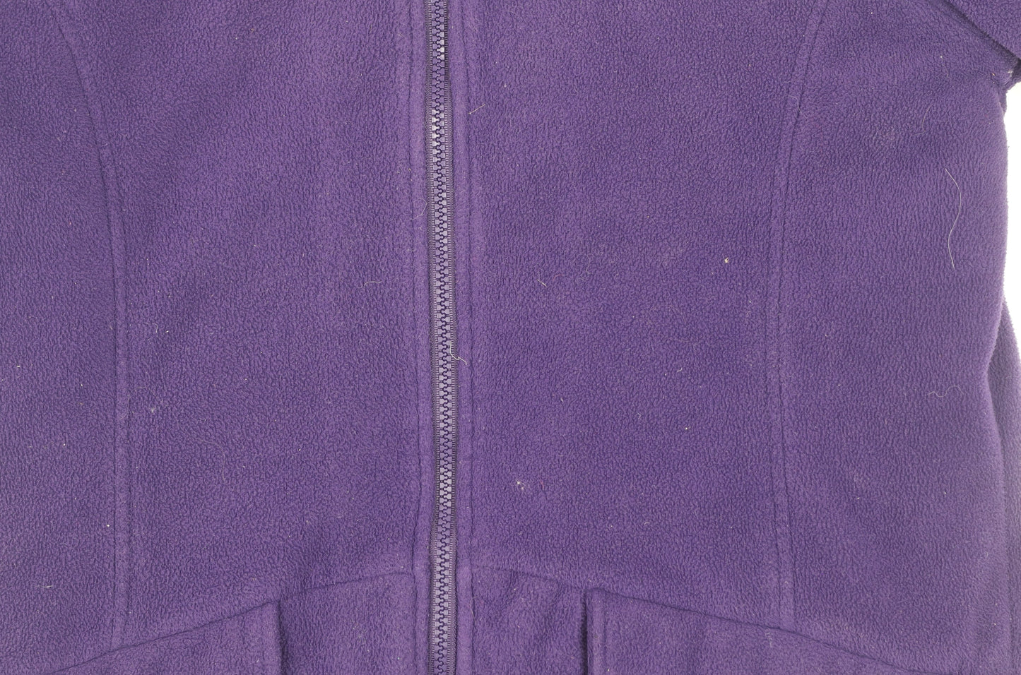 Cotton Traders Womens Purple Fleece Hooded Zip Jacket Size 10
