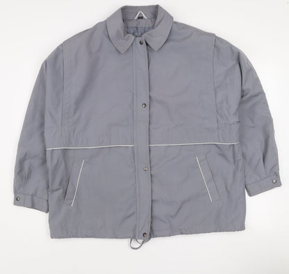 Tehomac Men’s Grey L Mid-Length Casual Polyester Jacket
