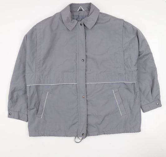 Tehomac Men’s Grey L Mid-Length Casual Polyester Jacket