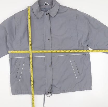 Tehomac Men’s Grey L Mid-Length Casual Polyester Jacket