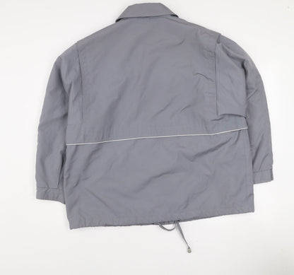 Tehomac Men’s Grey L Mid-Length Casual Polyester Jacket