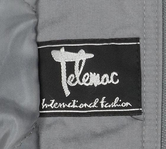 Tehomac Men’s Grey L Mid-Length Casual Polyester Jacket