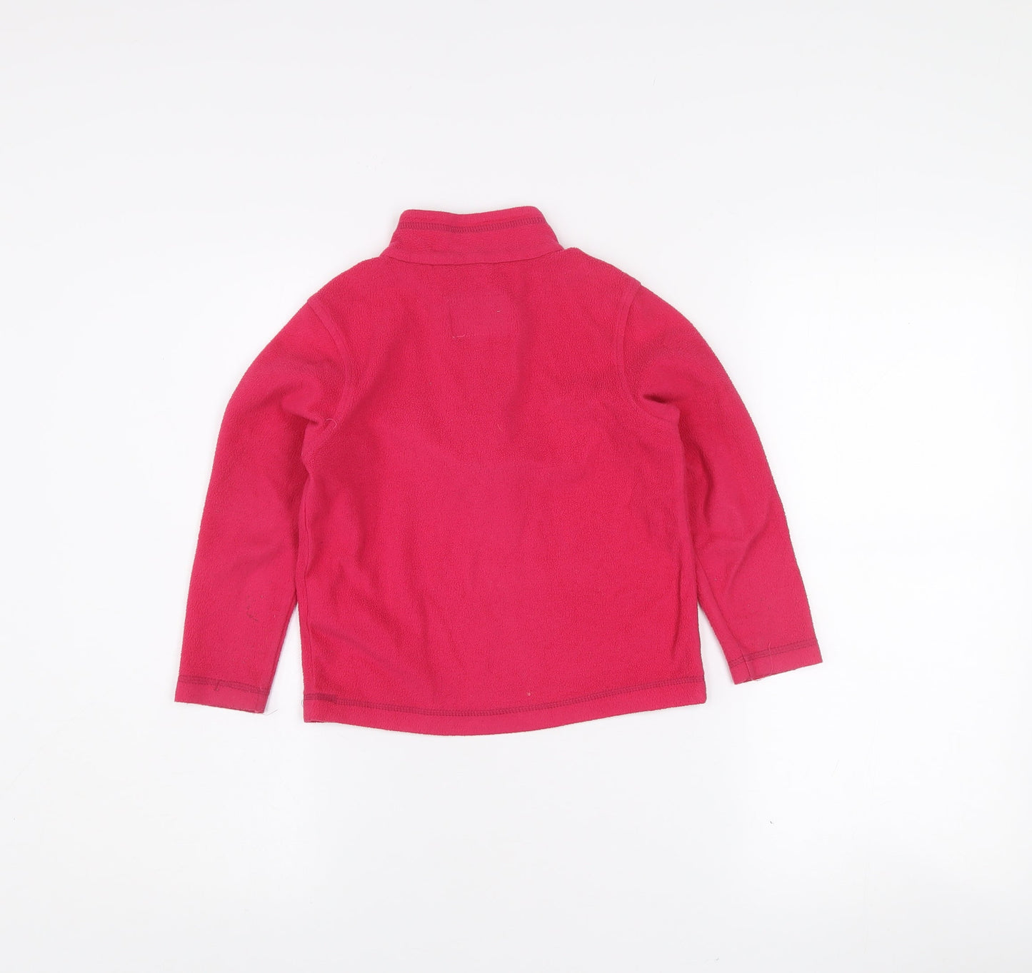 Regatta Girls Pink Fleece 1/4 Zip Pullover Sweatshirt 5-6 Years