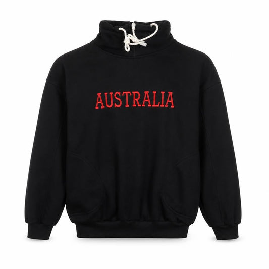 Future Design Women's Black Pullover Sweatshirt Australia Embroidered M