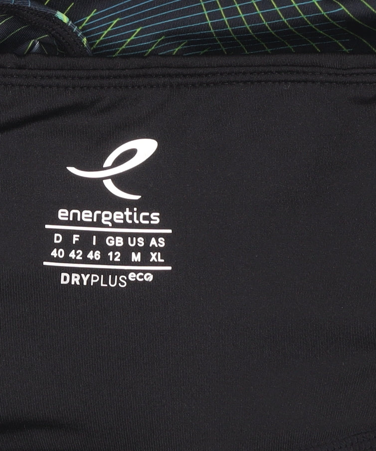 Energetics Womens Black Geometric Leggings Size 12 Activewear Trousers