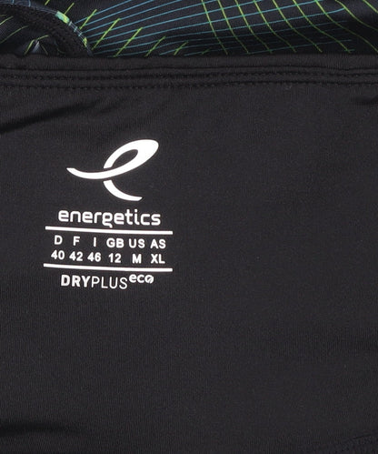 Energetics Womens Black Geometric Leggings Size 12 Activewear Trousers