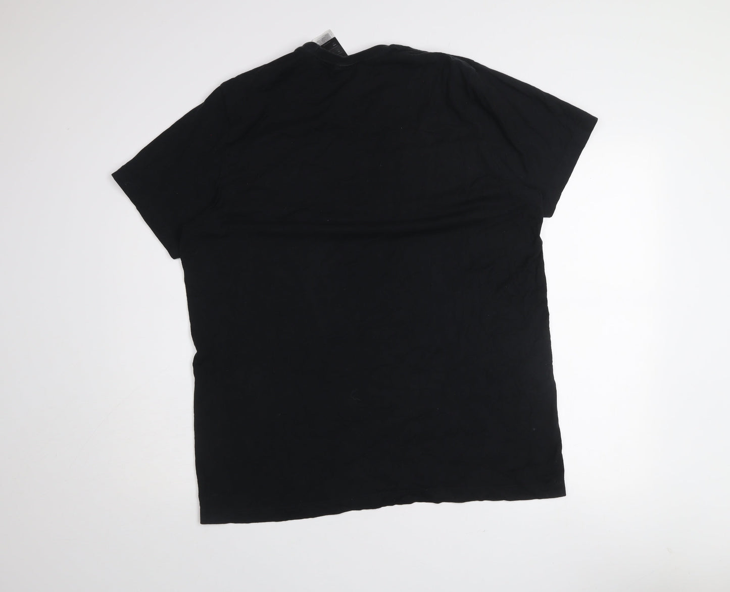 Adidas Men's Black Logo Graphic T-Shirt Size L Cotton