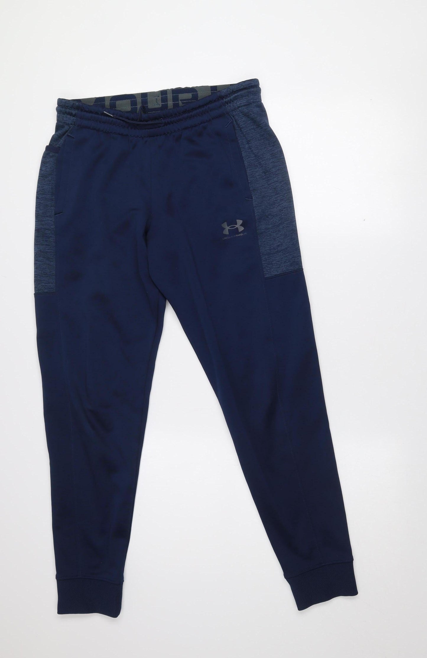Under Armour Teens Blue XL ColdGear Fleece Jogger Trousers