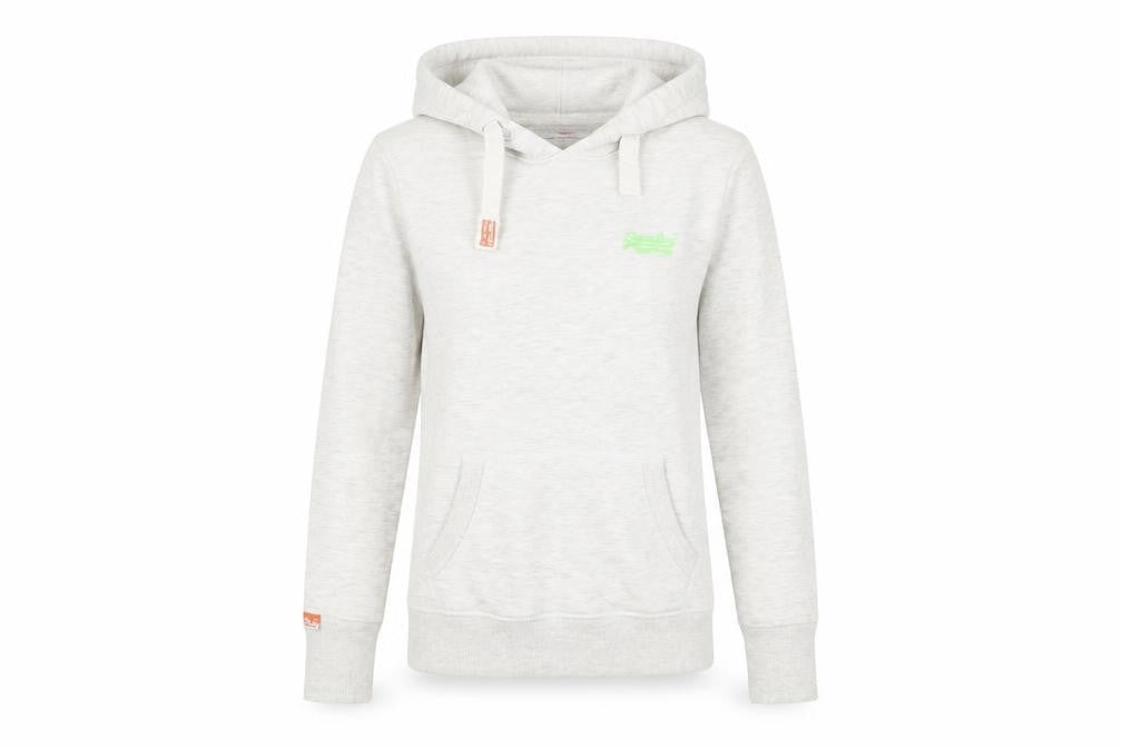 Womens UK Size XS Superdry Grey Pullover Hoodie
