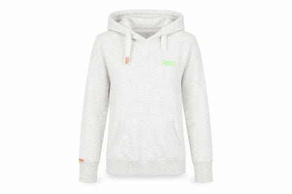 Womens UK Size XS Superdry Grey Pullover Hoodie