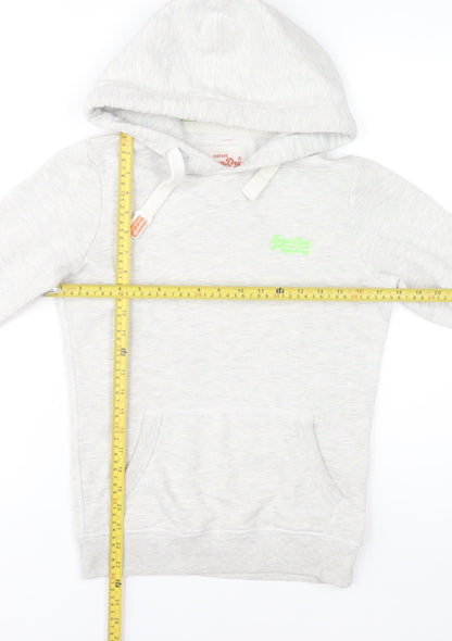 Superdry Women’s Grey Pullover Hoodie XS Vintage Orange Label