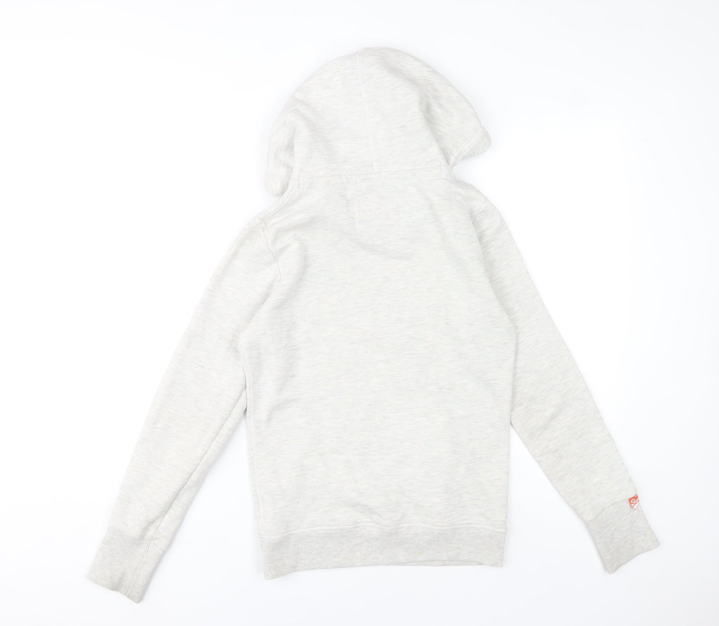 Superdry Women’s Grey Pullover Hoodie XS Vintage Orange Label