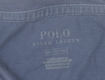 Polo Ralph Lauren Men's Blue Long Sleeve Cotton Crew Neck T-Shirt Size L