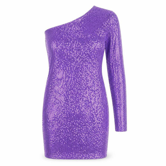 Primark Women’s Purple Sequin One Shoulder Bodycon Dress XS
