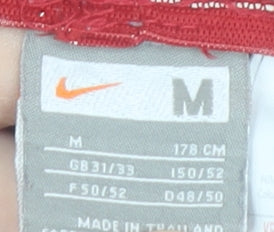 Nike Men's Red Athletic Shorts M 31/33 Moisture Wicking Training