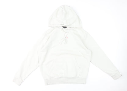 Ellesse Womens White UK 10 Pullover Hoodie Cotton Blend Casual