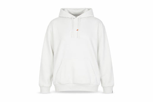 Front view of Ellesse women’s white uk 10 pullover hoodie cotton blend casual