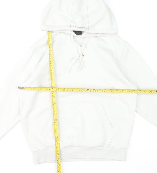 Ellesse Womens White UK 10 Pullover Hoodie Cotton Blend Casual