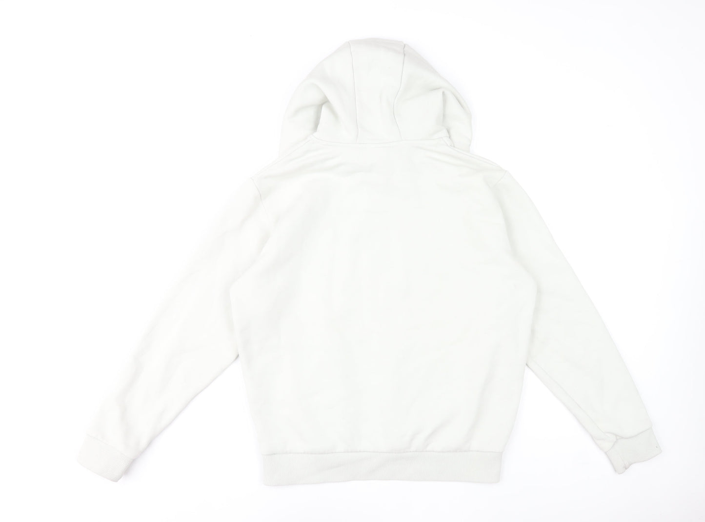 Ellesse Womens White UK 10 Pullover Hoodie Cotton Blend Casual