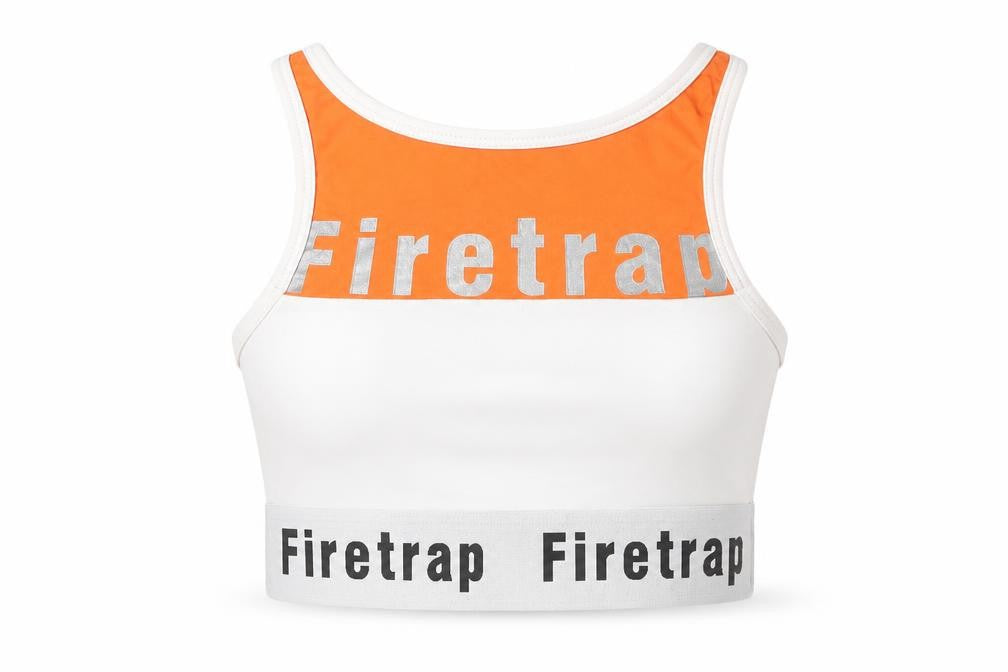 Womens UK Size 8 Firetrap White Gym & Training Running & Jogging Yoga Tank