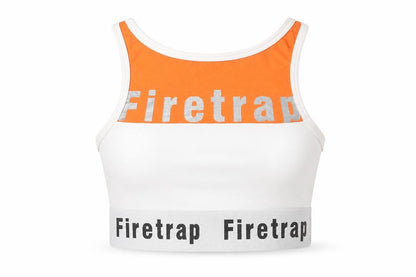 Womens UK Size 8 Firetrap White Gym & Training Running & Jogging Yoga Tank