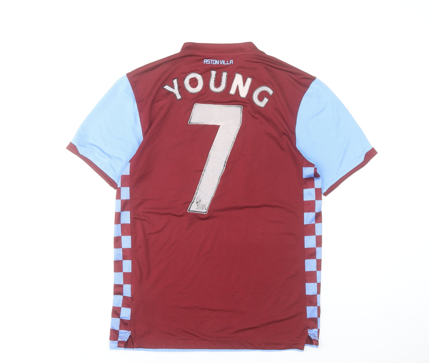 Nike Men's Aston Villa Football Jersey Maroon Blue M Short Sleeve Dri-FIT