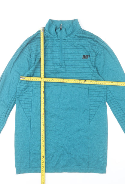MyProtein Men Blue 1/4 Zip Long Sleeve Training Top Size M