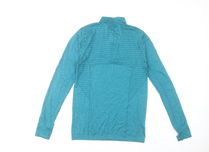 MyProtein Men Blue 1/4 Zip Long Sleeve Training Top Size M
