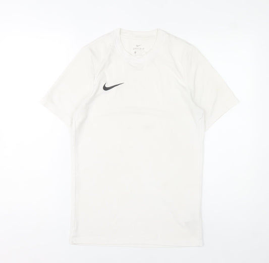 Mens UK Size S Nike White Running & JoggingGym & TrainingFootball T-Shirt