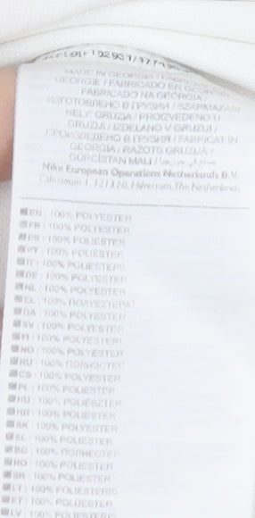 Nike Men's White Dri-Fit Athletic T-Shirt Size S Moisture Wicking