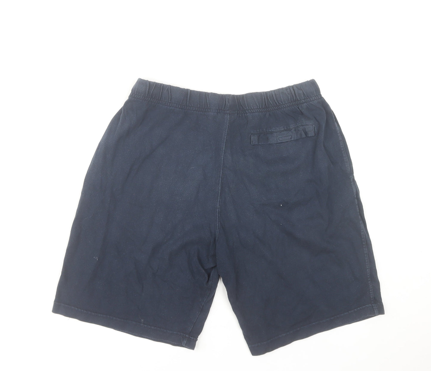 Nike Men's Blue Cotton Sweat Shorts L Lightweight Casual