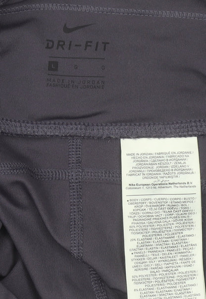 Nike Women's Purple Dri-FIT Leggings Size S Breathable Stretch Running Trousers