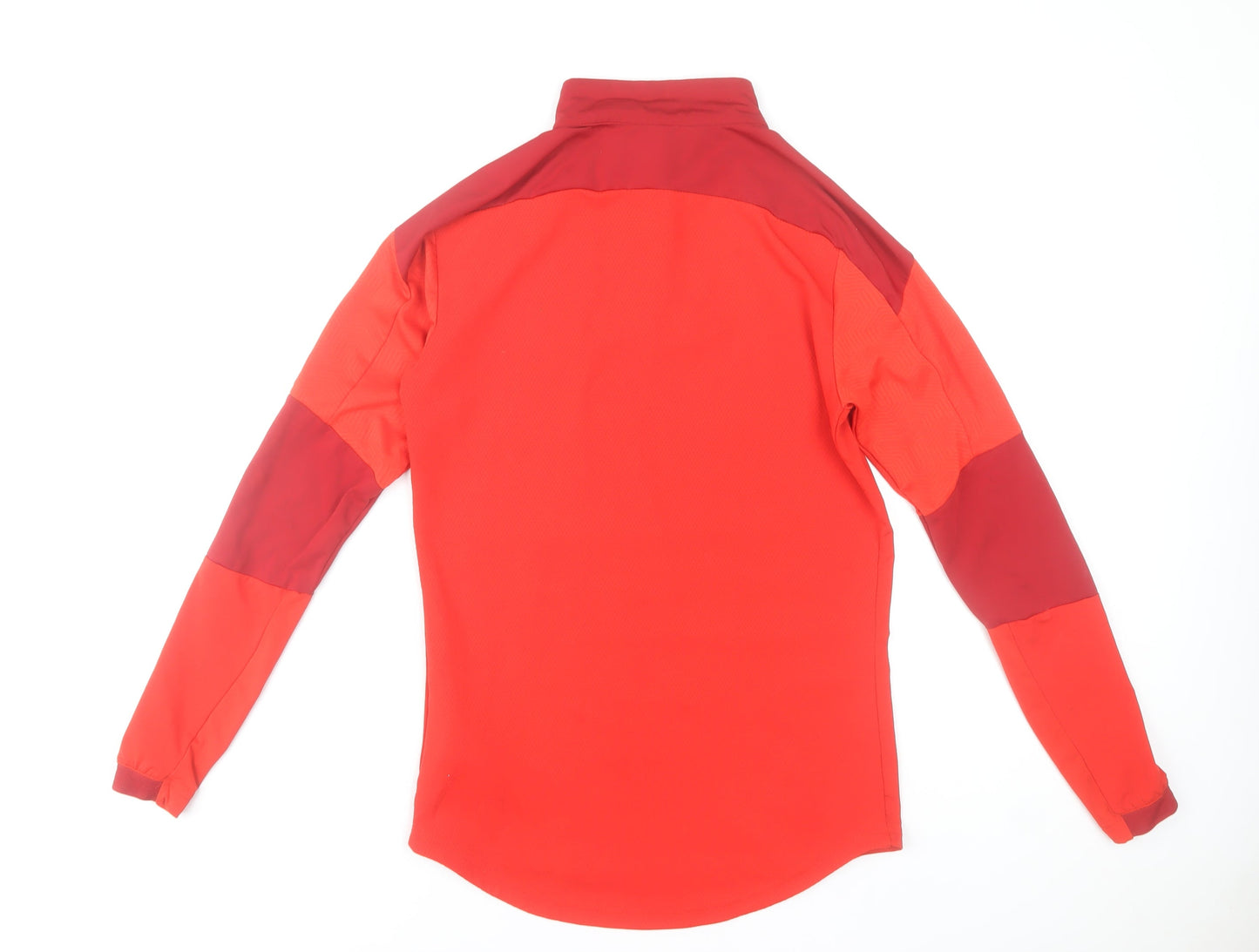 Puma Men's Red 1/4 Zip Long Sleeve Training Top S