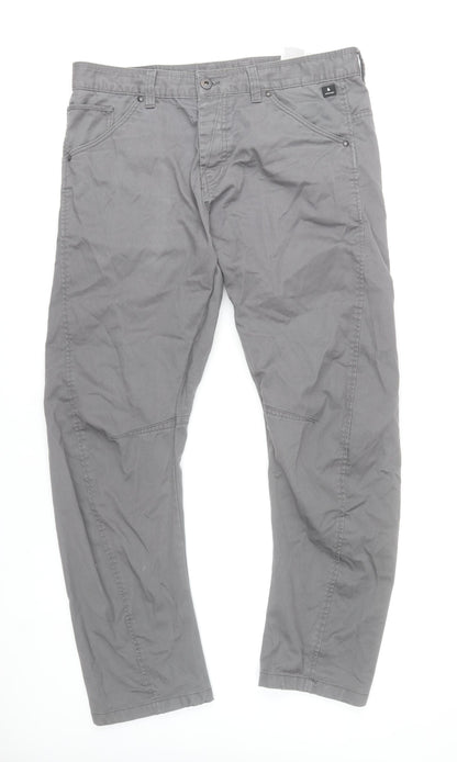 Womens UK Size 20 JACK & JONES Regular Fit Chino Grey Trousers