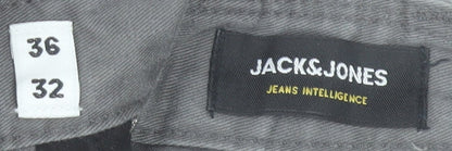 Womens UK Size 20 JACK & JONES Regular Fit Chino Grey Trousers