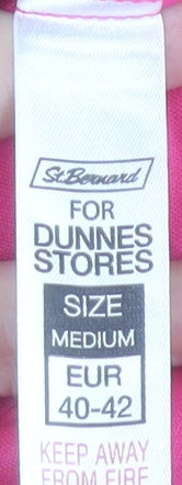 Dunnes Stores Women’s Pink Floral Ruffle V-Neck Long Sleeve Blouse M