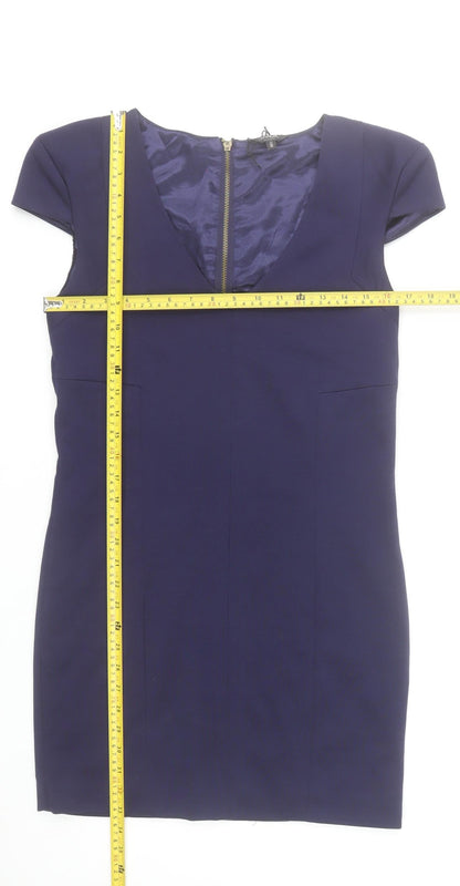 Savida Women’s Blue Size 12 Bodycon Knee Length Dress