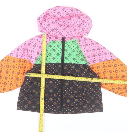 Next Girls Multicoloured Hooded Windbreaker Jacket 3 Years