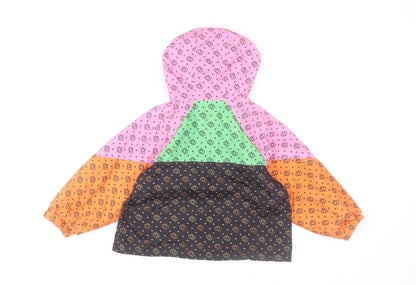 Next Girls Multicoloured Hooded Windbreaker Jacket 3 Years