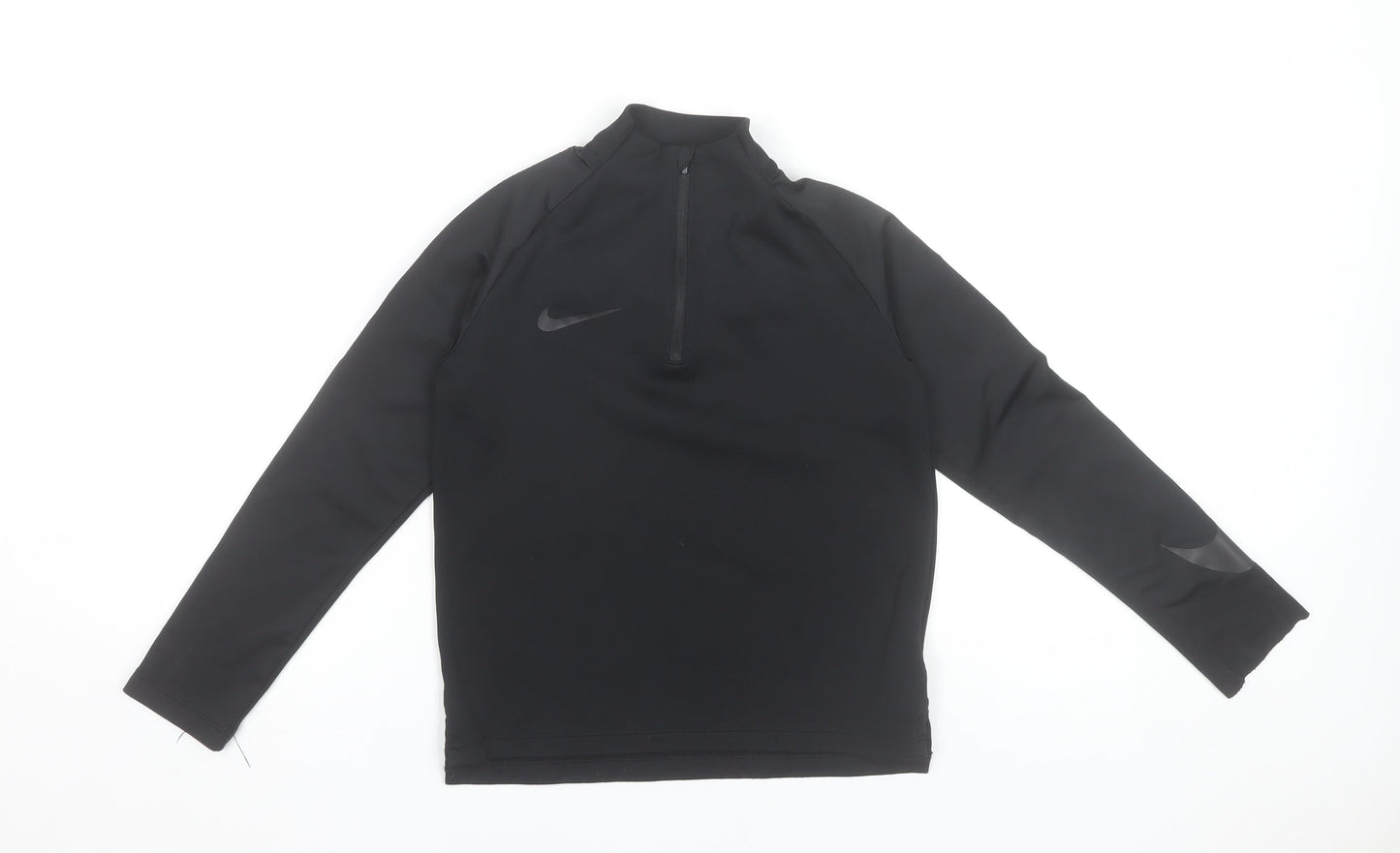 Nike Girls Black Dri-FIT Track Jacket 8-10 Years Athletic Fit