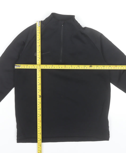 Nike Girls Black Dri-FIT Track Jacket 8-10 Years Athletic Fit