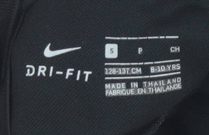 Nike Girls Black Dri-FIT Track Jacket 8-10 Years Athletic Fit