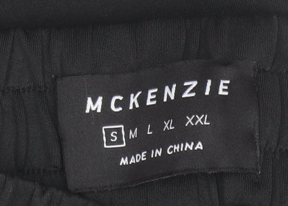 McKenzie Men's Black Jogger Trousers Size S Elastic Waist Comfort Fit