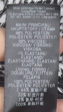 Additional view of Miss Selfridge Women's Black Check Blazer Jacket, size 8