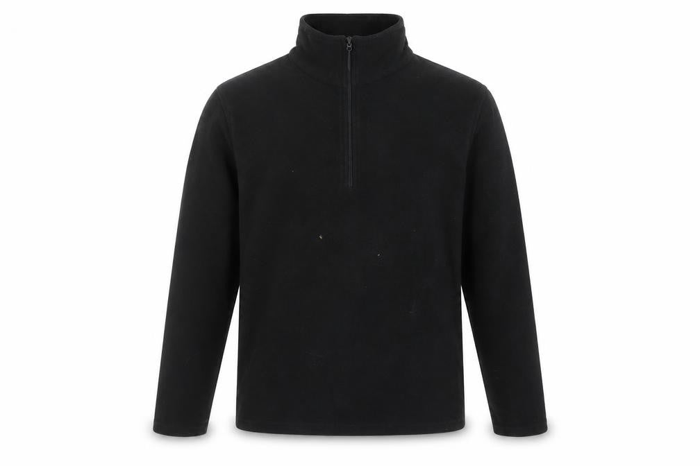 Mountain Warehouse Boys Black Fleece 1/4 Zip Pullover Sweatshirt Size S