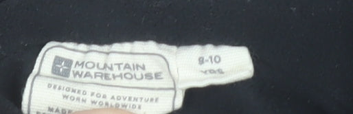 Mountain Warehouse Boys Black Fleece 1/4 Zip Pullover Sweatshirt 9-10 Years