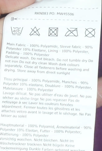 Regatta Girls Purple Hooded Softshell Puffer Jacket 9-10 Years